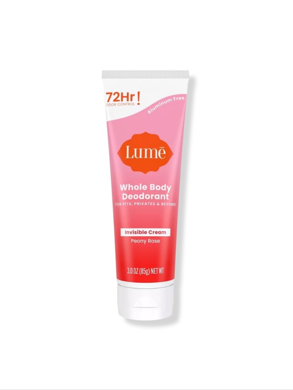 Lumē Whole Body Deodorant Invisible Cream - Peony Rose (Pink)